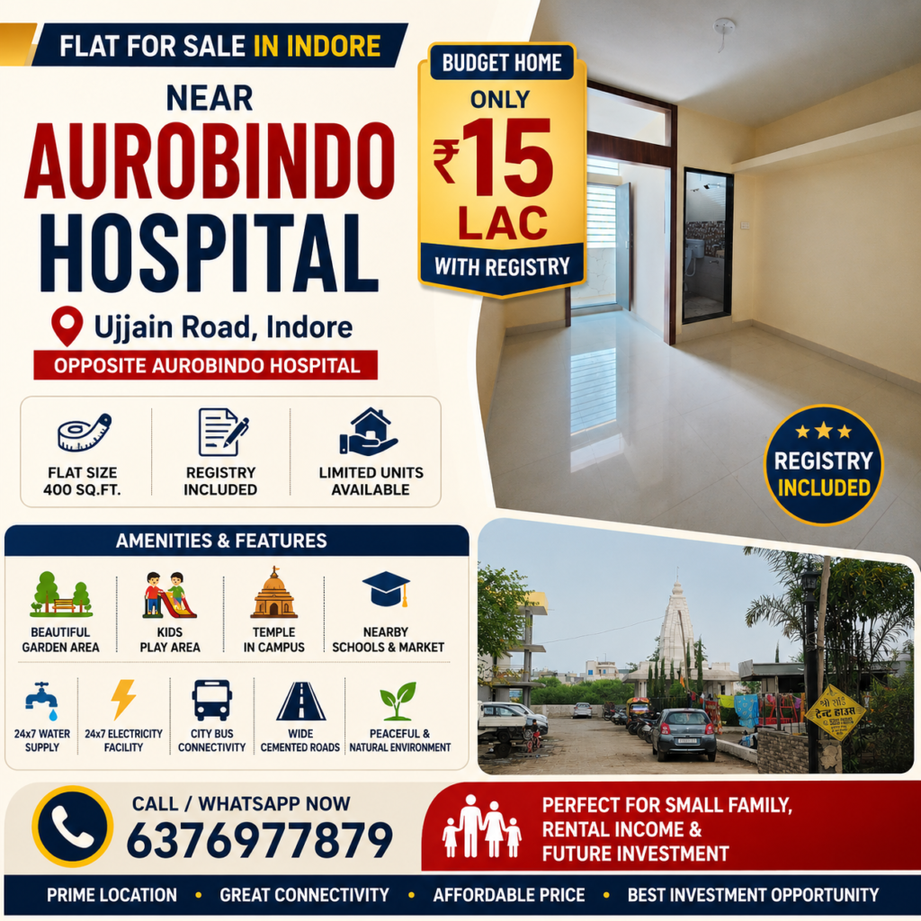 Flat for Sale Near Aurobindo Hospital Indore